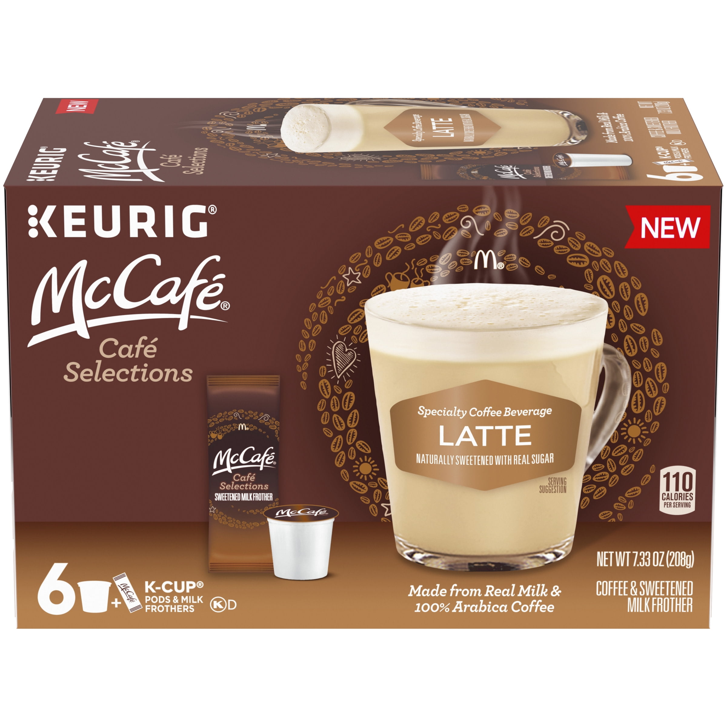 McCafe Cafe Selections 2step Latte KCup Coffee Pods and