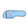 thumbnail image 3 of Womens Sandals Women's Summer New Plus Size Frosted Sequin Line Over Beach Flats Light Sandals, 3 of 7