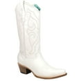 thumbnail image 2 of Corral Boots Womens White Embroidered Snip Toe Cowboy  Mid Calf Boots, 2 of 5