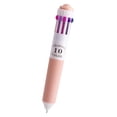 thumbnail image 2 of 1 Pack Multicolor Ballpoint Pens, 10-in-1 Colored Ballpoint Pen, 0.8mm Fine Point Smooth Writing, Retractable Ballpoint Pens for Office Classroom Study Work, 2 of 9