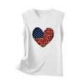 thumbnail image 4 of IROINNID Patriotic Shirts for Women Round Neck Tank Summer Casual Tops Regular Vest Tops Sleeveless Tops July 4th, 4 of 5