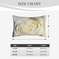 thumbnail image 6 of EasygdpWhite Rose Polyester Fiber Double-Sided Pillowcase,Super Soft,Comfortable And Luxurious Pillowcase,Not Easy To Break Or Deform- 20"X30", 6 of 9