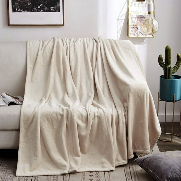 Manta de forro polar de 180 x 200 cm, suave y cálida, ligera, acogedora, ideal para cama, sofá, oficina y viajes. Resistente, transpirable y antibolitas, ideal para todas las estaciones.