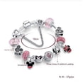 thumbnail image 1 of Pulsera bañada en oro con diamantes y cuentas brillantes, 1 of 5