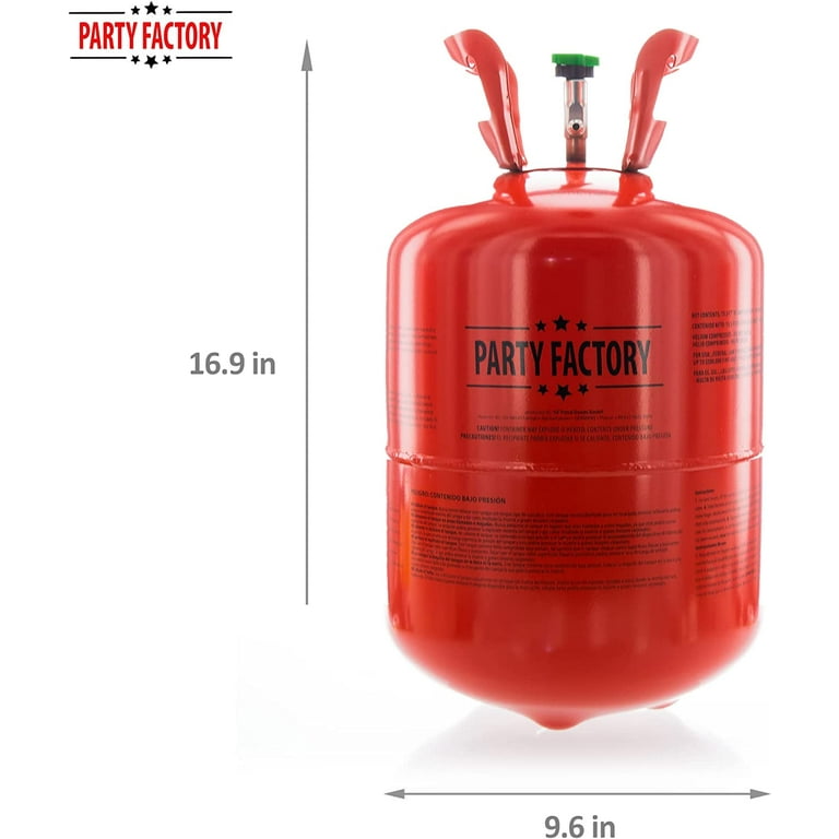  Party Factory Helium Tank for up to 50 Latex Balloons, Helium  Cylinder 14.1 cu. ft. Gas with filling quantity for Balloons, Ideal for  Birthday Party, Wedding : Home & Kitchen