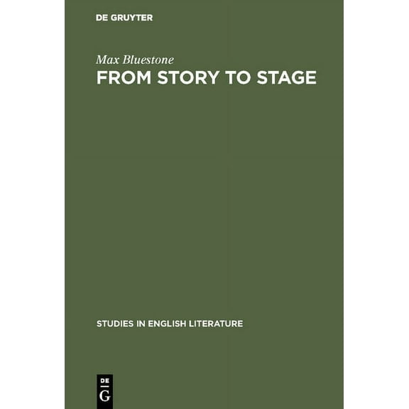 Studies in English Literature From Story to Stage, Book 70, (Hardcover)