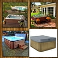 thumbnail image 6 of COVERS&ALL Hot Tub Cover/Spa Cover 18 Oz Waterproof - 100% Weather Resistant Outdoor Square Spa Cover with Elastic for Snug Fit (14" H x 85" W x 85" D, Grey), 6 of 7