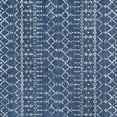 thumbnail image 2 of JONATHAN Y MOROCCAN HYPE 5' Square Area Rug, Boho Vintage Diamond - Blue/White, MOH101A-5SQ, 2 of 5