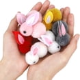 thumbnail image 3 of 24 Piezas Huevos de Pascua Rellenables con Conejitos de Pascua Conejos de Peluche Mini Animales de Peluche, 3 of 6