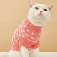 thumbnail image 4 of Pet Clothes Valentine's Day Sweater for Dogs and Cats Valentine's Outfit for Small to Large Cozy Knitted Sweater for Dogs and Cats Ideal Pet, 4 of 8