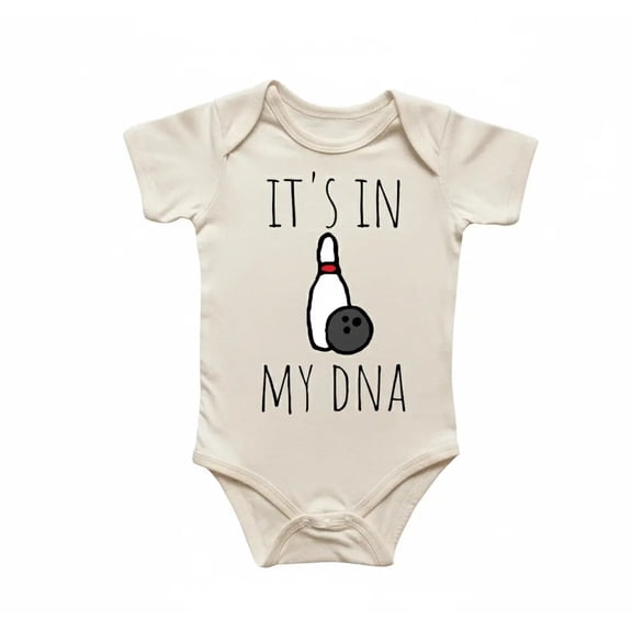 Bowling Doodle Newborn Baby Bodysuit