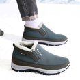 thumbnail image 7 of Wovix Men's Winter Slip-On Warm Ankle Chukka Boots with Arch Support Waterproof Anti-Slip Snow Loafers Hiking Walking Shoes Outdoor Shoes Grey 41, 7 of 7