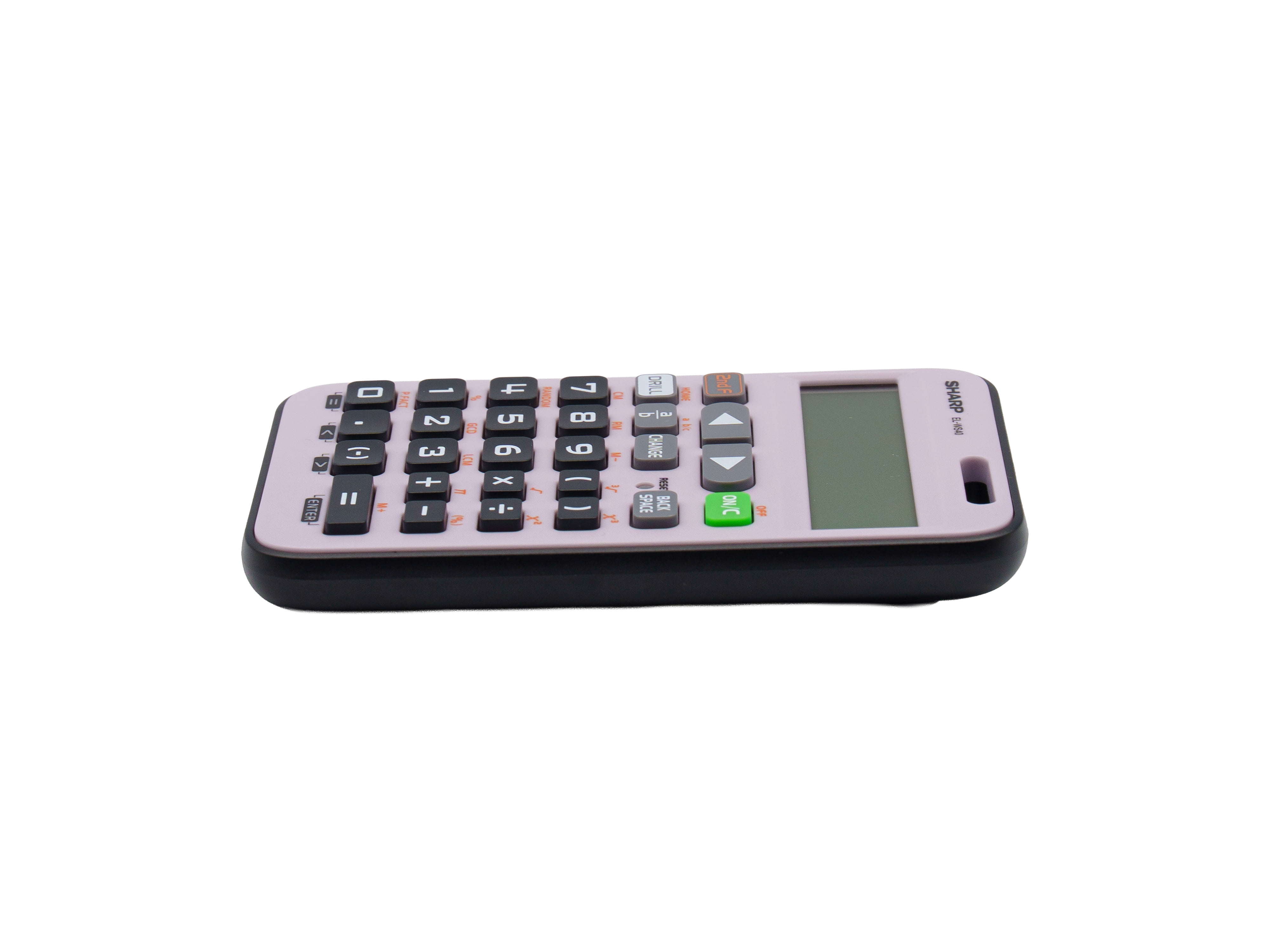 Sharp ELWS40VL WriteView Scientific Calculator for Grades 5–8, 10-Digit Display, Fractions & Drill Functions, Entry-Level School Calculator with Lanyard Hole (Violet), Twin Power Solar/Battery