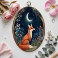 thumbnail image 7 of Canvas Wall Art Vintage Cottagecore Sandstone Fox Whimsical Forest Animal Floral Botanical Oval Framed Canvas Prints Vintage Wall Hanging Decor for Home Decorations 8.6"x11.4", 7 of 7