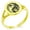 Gold, variant on Stainless Steel Tribal Dragon Yin Yang Minimalist Oval Top Polished Statement Signet Ring
