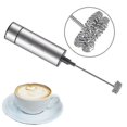 thumbnail image 1 of Espumador de leche portátil y batidora de bebidas, accesorios para batidora de espuma eléctrica de acero inoxidable, 1 of 3