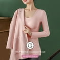 thumbnail image 5 of DuoJiaJ Women's Thermal Shirts Lined Long Sleeve Underwear Pink L, 5 of 5