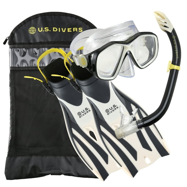 U.S. Divers Playa Snorkeling Set Mask, Fins, Snorkel, and Gear Bag