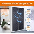 thumbnail image 3 of Garage Door Screen for 1 Car 8x7FT with Retractable Fiberglass Mesh, Heavy Duty Weighted Bottom, Easy Assembly, Hands Free Magnetic Screen Door with 40 Magnets for Garage and Patio, 3 of 7