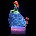 thumbnail image 1 of Luz nocturna LED 3D que cambia de color para niños Belles, 1 of 1