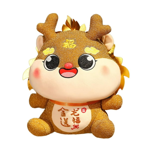 Juguete de dragón, animal de peluche de dragón, animal de peluche suave, novedad, adorable, decorativo Oro 43cm