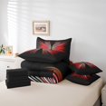 thumbnail image 4 of Erosebridal Abstract Butterfly Bed in a Bag Queen size, Geometry Lines Bed Set, Reversible 7pcs, 4 of 5