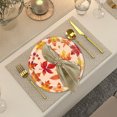 thumbnail image 2 of 24 Pcs Fall Disposable Paper Plates, Maple Leaf Print Tableware Set for Thanksgiving Dinner, Fall Party Favors, 2 of 6