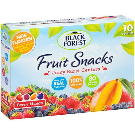Black Forest Bf Berry Mango Fruit Snack 10ct