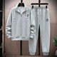thumbnail image 2 of Conjunto de 2 piezas de chándal para hombre, ropa de abrigo, sudaderas de manga larga y pantalones, conjunto de ropa 2024, 2 of 5