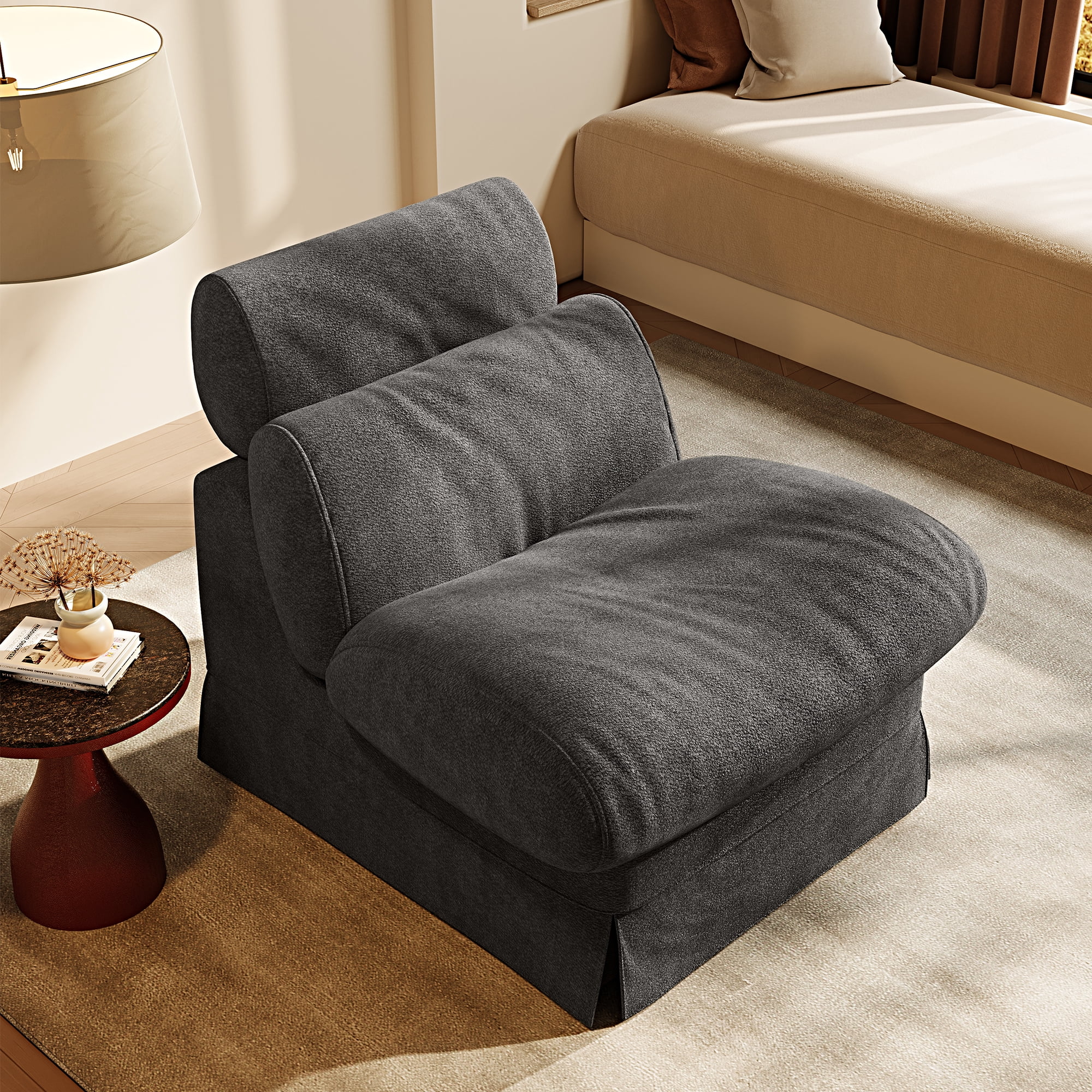 solid wood frame accent chair product