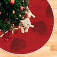 thumbnail image 5 of Coolnut Love Heart Christmas Tree Skirt 36", Valentine's Day Tree Skirt Double Layers Polyester Easter Tree Skirt for Valentine's Day Holiday Party Decoration, 5 of 6