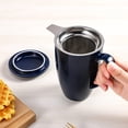 thumbnail image 7 of Tea Cup with Lid, Tea Infuser Cup, 500ml 16oz Mug, Tea Cup with Stainless Steel Filter, Tea Cup with Infuser, Tea Mugs with Infuser and Lid, Tea Gifts for Tea Lovers, Tea Infuser Mug - Navy Blue, 7 of 7