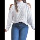 thumbnail image 3 of Suéteres de Mujer con Hombros Descubiertos, Otoño-Invierno 2025, Larga, Suave, Grueso, de Punto , Tops de Jersey. S, 3 of 10