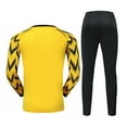 thumbnail image 3 of iiniim Boy's Football Soccer Goalie Outfit Goalkeeper Foam Padded Jersey with Long Pants Goalie Uniform Yellow 11-12, 3 of 5