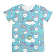 thumbnail image 7 of Boy Easter Outfit Short Sleeve Funny Bunny Suit Cute Cartoon Graphic Tees Holyweek Shirts Soft and Comfortable Tops and Short Pants 2 PC Sets Kids Clothes Sky Blue 4-5 Years, 7 of 7