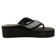 thumbnail image 3 of Women's 2" Platform Beach Thong Sandal Thick Strap Flip Flop, 3 of 4