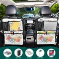thumbnail image 5 of Patriotic duck floral summer fun 257 Pack Kick Mat Back Seat Protector With Storage Pockets, Universal Car Seat Back Organizer For Pets, Waterproof Backseat Protector For Most Car, 5 of 5
