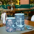 thumbnail image 3 of Yayeee Flameless Candles with Remote Flickering Battery Operated Multi Color Changing, Light Blue Anchor, 3 of 7