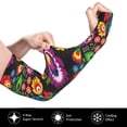thumbnail image 3 of Easygdp Traditional Floral Polish Adult Ice Silk Sunscreen Arm Cover with Thumbhole, Cooling Compression Arm Cover for Cycling, 3 of 8