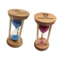 thumbnail image 1 of 2 Unidades Temporizador de Arena tiempo de tiempo de tiempo de Ejercicio de Matemática Accesorio de Armario Estandería Hugo Temporizador de arena de madera, 1 of 8