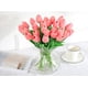 thumbnail image 3 of Ramo de flores de tulipanes artificiales + para boda, oficina, fiesta, decoración del hogar oso de fresa Electrónica, 3 of 5