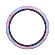 XMXY Car Steering Wheel Cover, Pink Dream Stars Non-Slip Jeep Truck Universal Elastic Steering Wheel Protector 15 inch