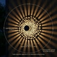 thumbnail image 5 of Decorative Solar Mandala Lights, Metal Solar Powered Outdoor Decks Step Wall Lights Mandalas, Waterproof Fence Light for Garden Post Patio Backyard Yard Decor, 5 of 5