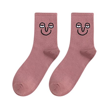 

Uorcsa Lingerie Cotton Soft Funny Women Stretch Quick Drying Comfortable Socks Pink