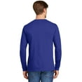 thumbnail image 2 of Hanes TAGLESS Men`s Long-Sleeve T-Shirt - Best-Seller, M, Deep Royal, 2 of 2