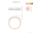 thumbnail image 5 of ANGARA Classic Seven Freshwater Cultured Pearl Band with Diamonds in 14K Yellow Gold for Women | June Birthstone, Birthday, Anniversary, Jewelry Gift for Women | Pearl Ring, 5 of 8