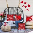 thumbnail image 6 of Happy Valentines Day Pillow Covers 20x20 Set of 4 Red Love Heart Gnomes Throw Pillow Covers Velvet Wedding Anniversary Cushion Covers Pillow Cases for Outdoor Couch Sofa Decoration(20 Inch), 6 of 6