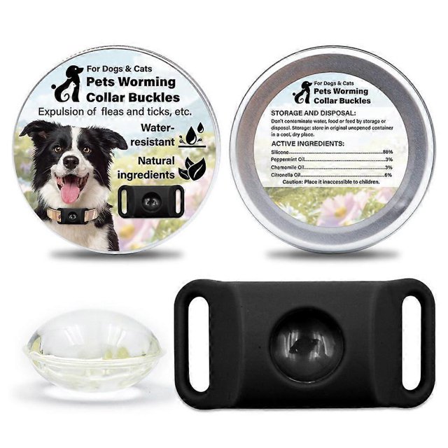 Clavya Anti Flea Tick Collar for Dog Cat Dog Anti-parasitic Adjustable Collar for Large Dog Puppy Cat Dog Accessories