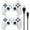 White, variant on INFISU 2 Pack Controllers for PS3 ,Wireless Playstation 3 Gaming Controller with Double Shock & Motion Sensor,Compatible with PS3 Controller Bluetooth Rechargeable Gamepad Remote,Black