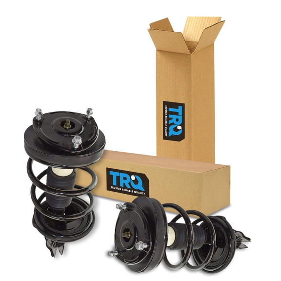 TRQ Front Strut & Coil Spring Assembly Set Driver & Passenger Sides Fits Select 07-08 Hyundai Entourage 06-14 Kia Sedona